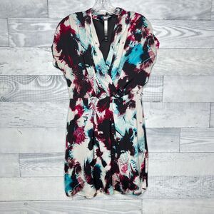 Kensie Abstract Watercolor Dress